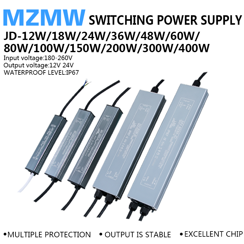 Outdoor Power Supply 12V - IP67 Waterproof Switching Power Supply 12W