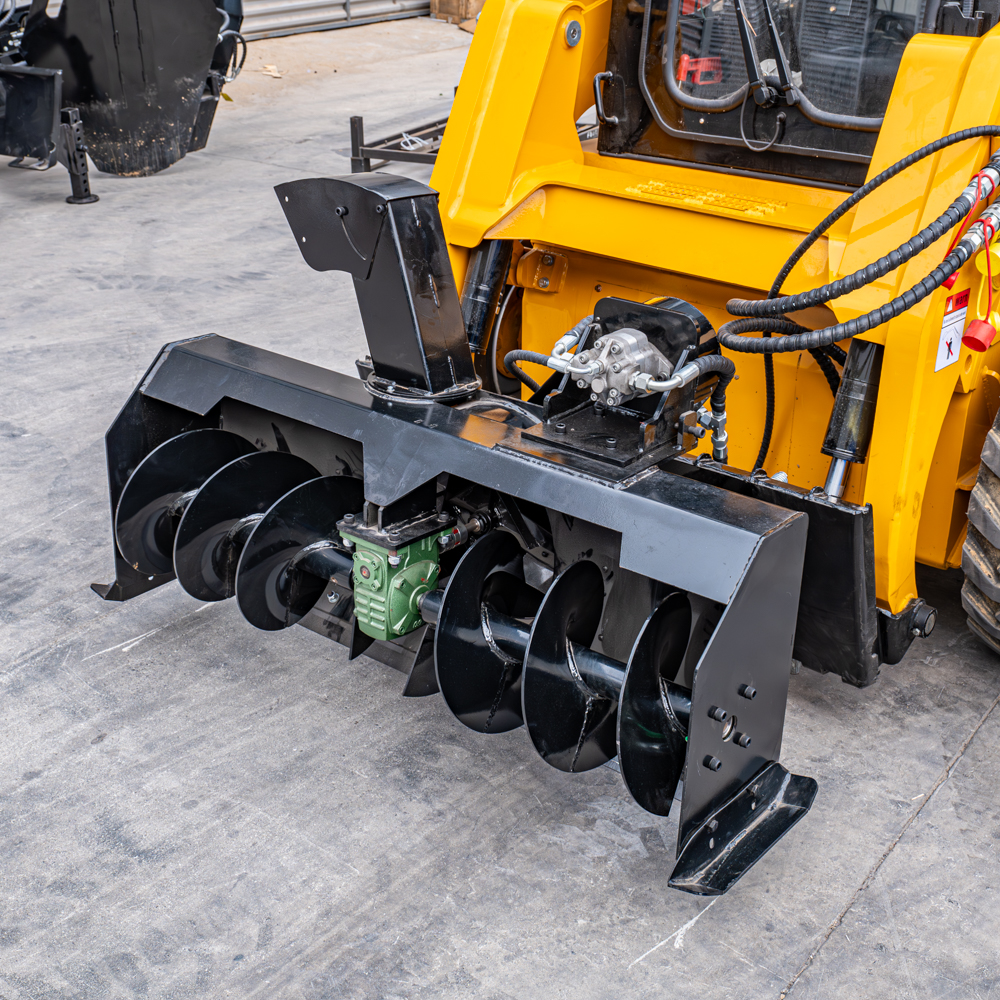 Stump Grinder Attachment - Heavy Skid Steer Attachments Set: Trencher,