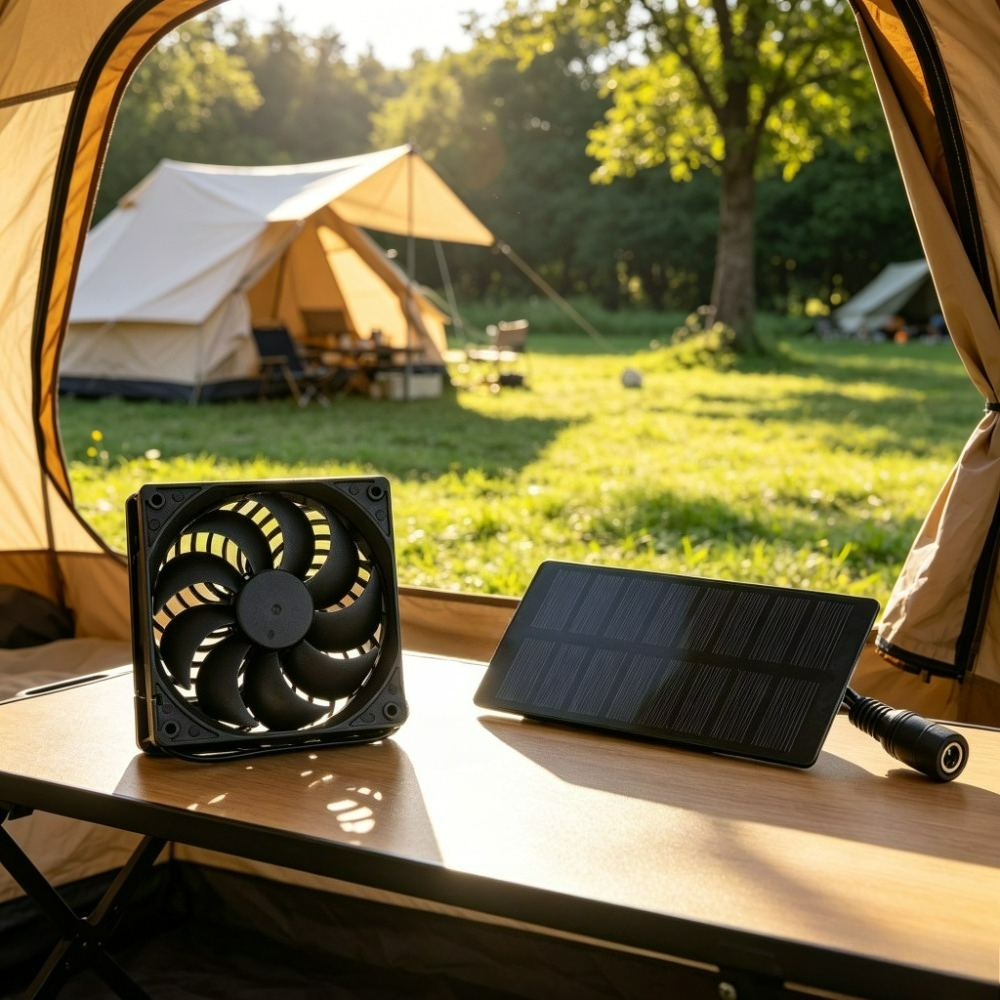Outdoor Power Vent - Waterproof Solar Powered 12cm Vent Fan