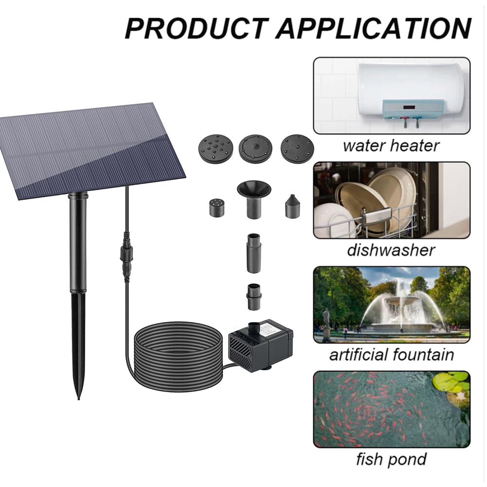 Outdoor Power Kit - Mini Solar Fountain Pump 1.5W 5V