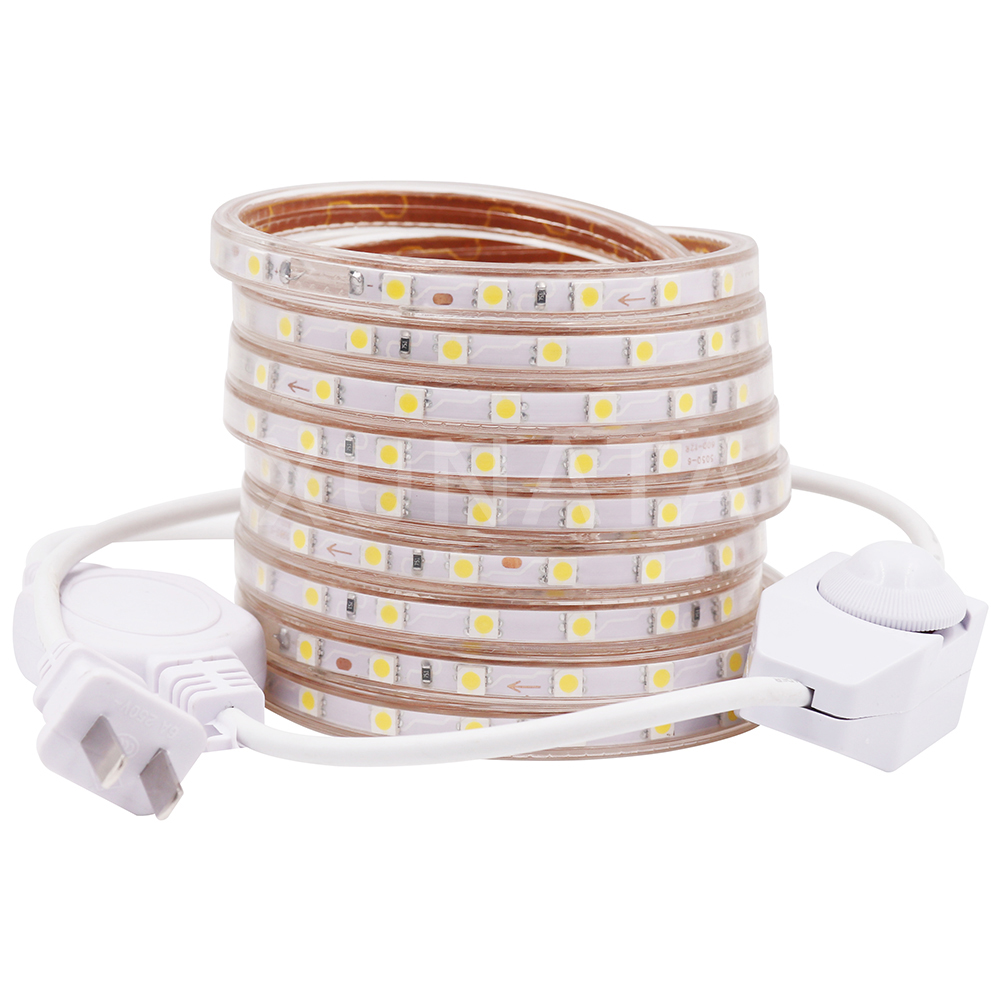 Outdoor Power Strip Weatherproof - Dimmable LED Strip 110v 120V 5050