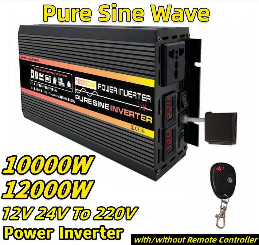 Outdoor Power Supply 12V - 10000/12000W Pure Sine Wave Inverter DC