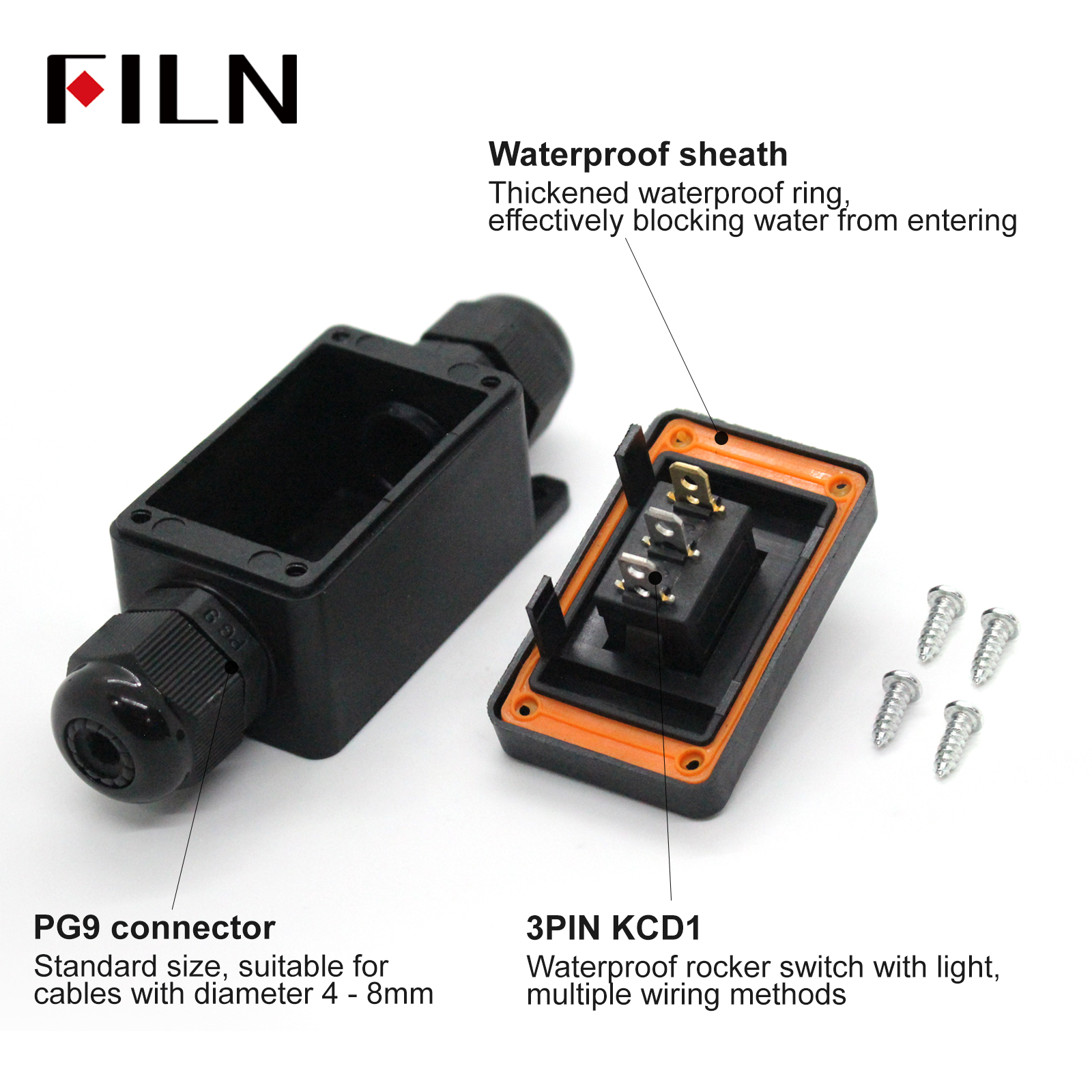 FILN with Illuminated Rokcer S - Outdoor Power Box Cover recensie en prijs