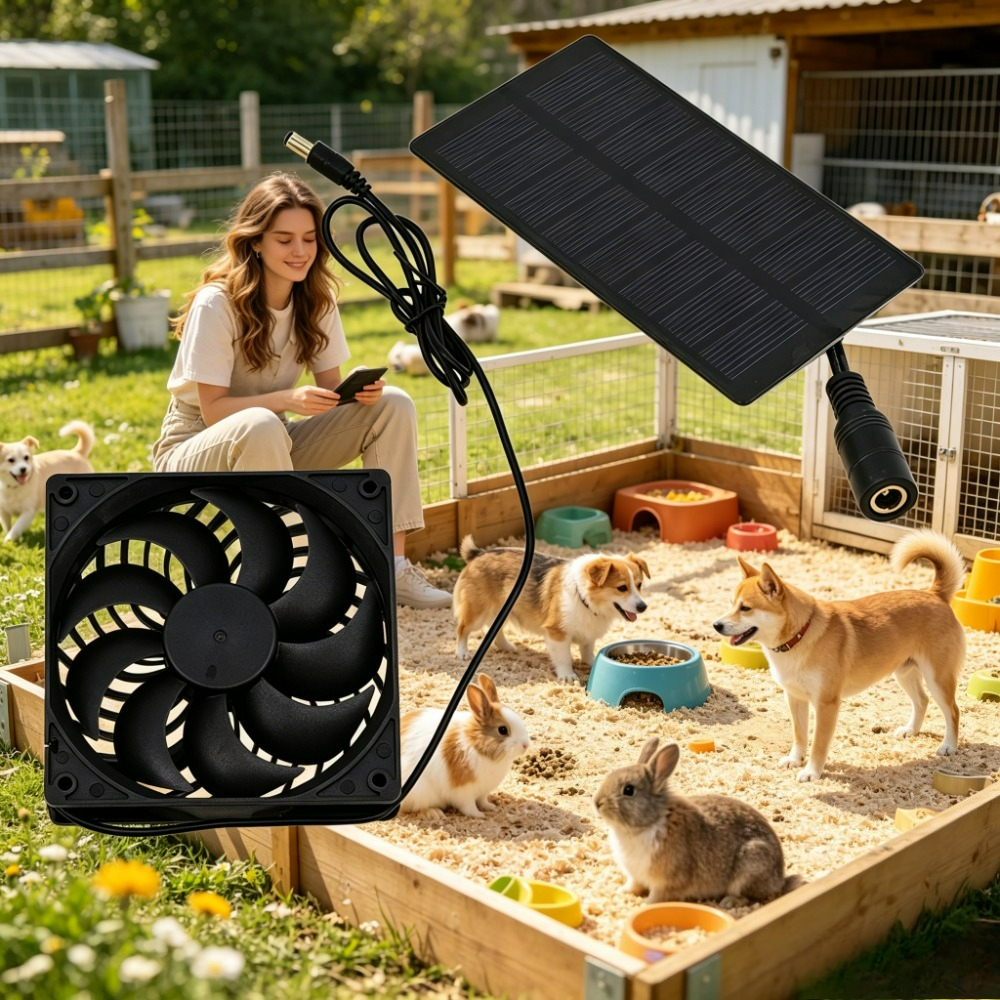 12cm Solar Panel Powered Exhau - Outdoor Power Vent recensie en prijs