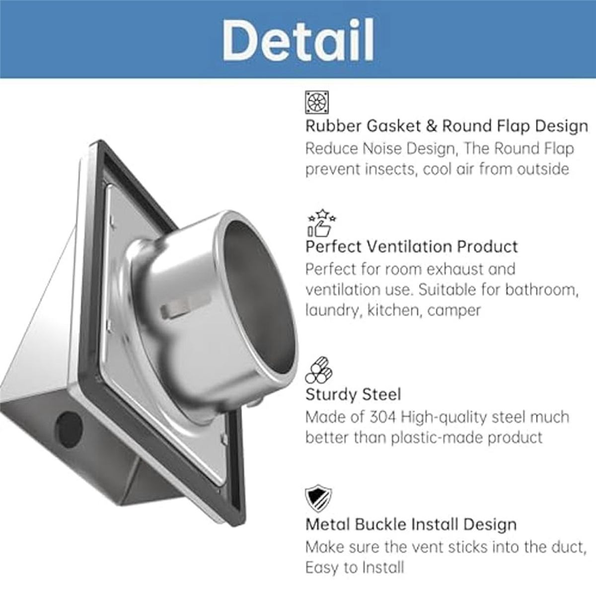 ABYA 4In Dryer Vent Cover Outd - Outdoor Power Vent recensie en prijs