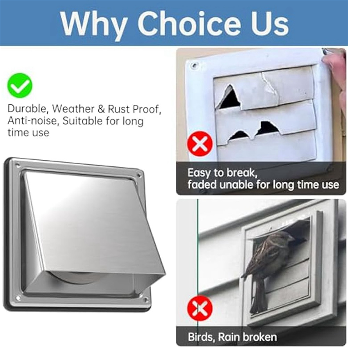 ABYA 4In Dryer Vent Cover Outd - Outdoor Power Vent recensie en prijs