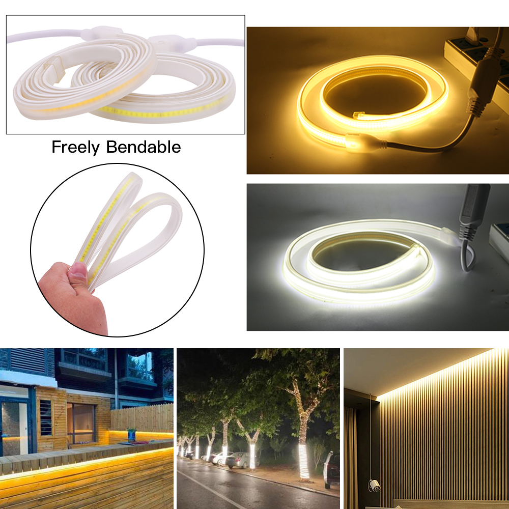 110V 220V COB LED Strip Light  - Outdoor Power Strip Weatherproof recensie en prijs