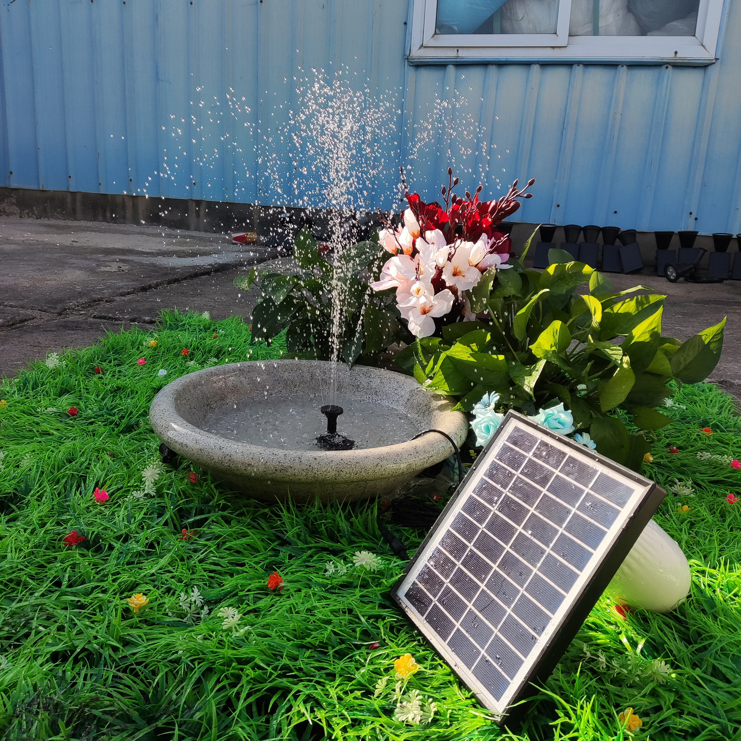 Solar Fountain, Solar Powered  - Outdoor Power Kit recensie en prijs