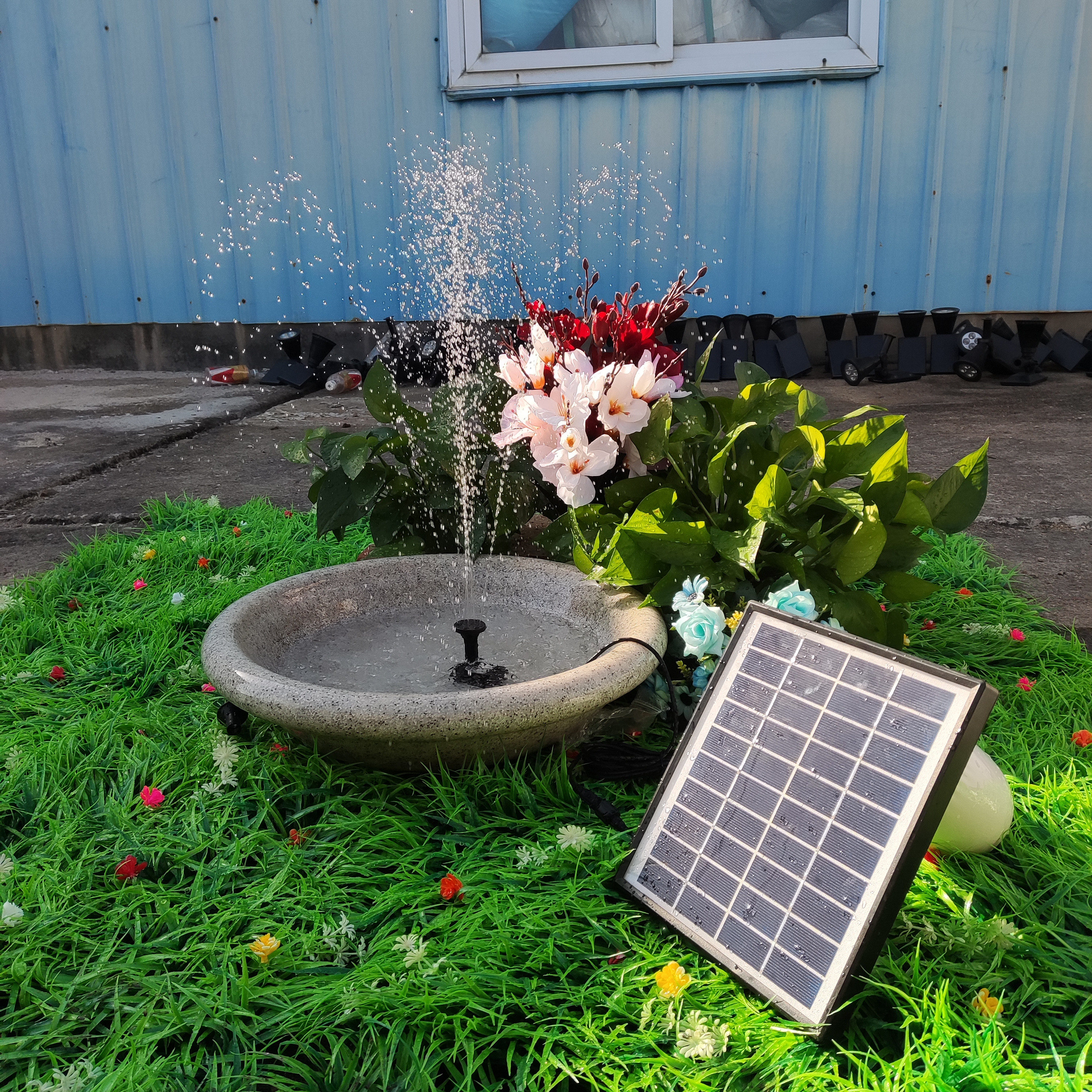 Solar Fountain, Solar Powered  - Outdoor Power Kit recensie en prijs