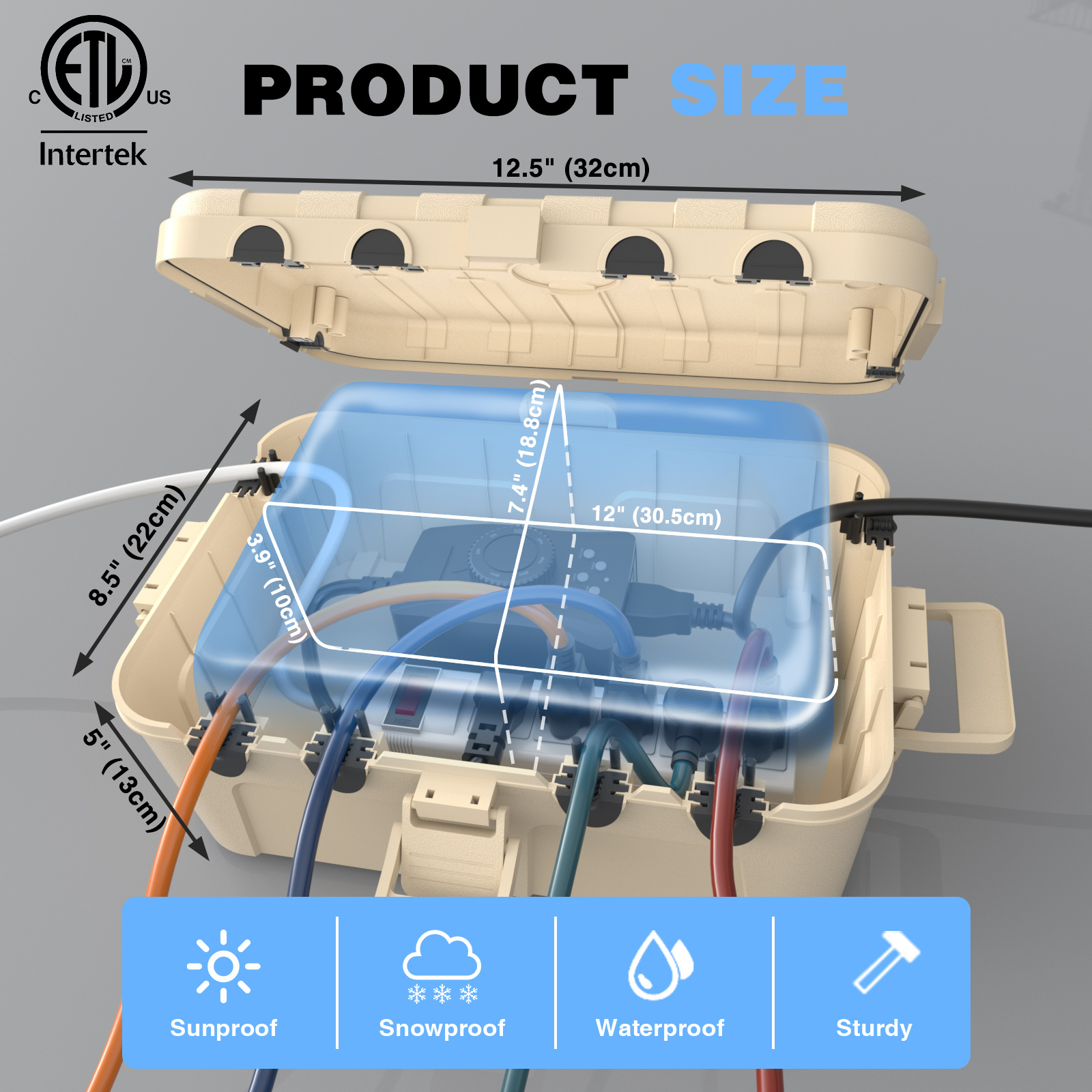 IP54 Large Outdoor Electrical  - Outdoor Power Box Cover recensie en prijs