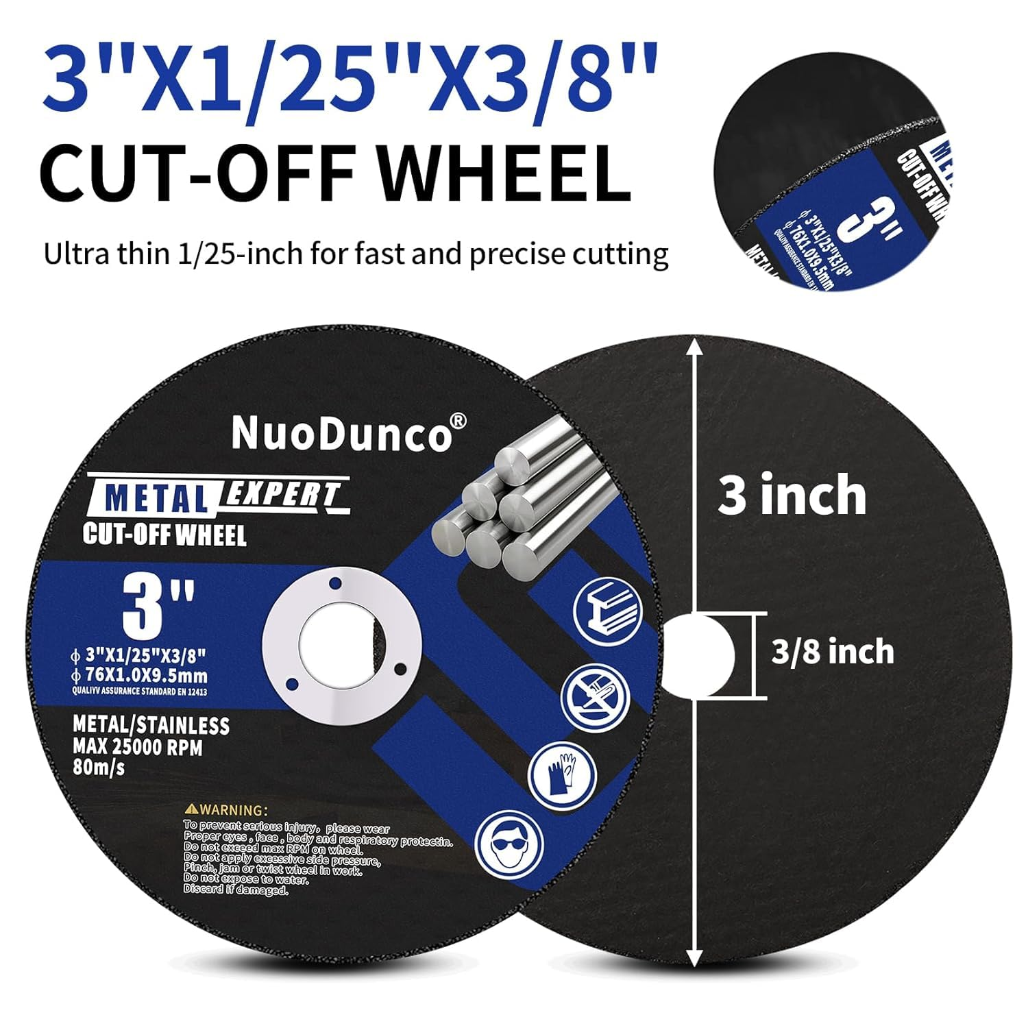 3 Inch Cut Off Wheel with 1/4  - Stump Grinder Attachment recensie en prijs