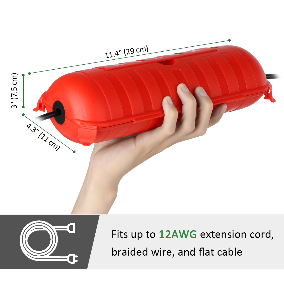 Weatherproof IP54 Outdoor Exte - Outdoor Power Box Cover recensie en prijs