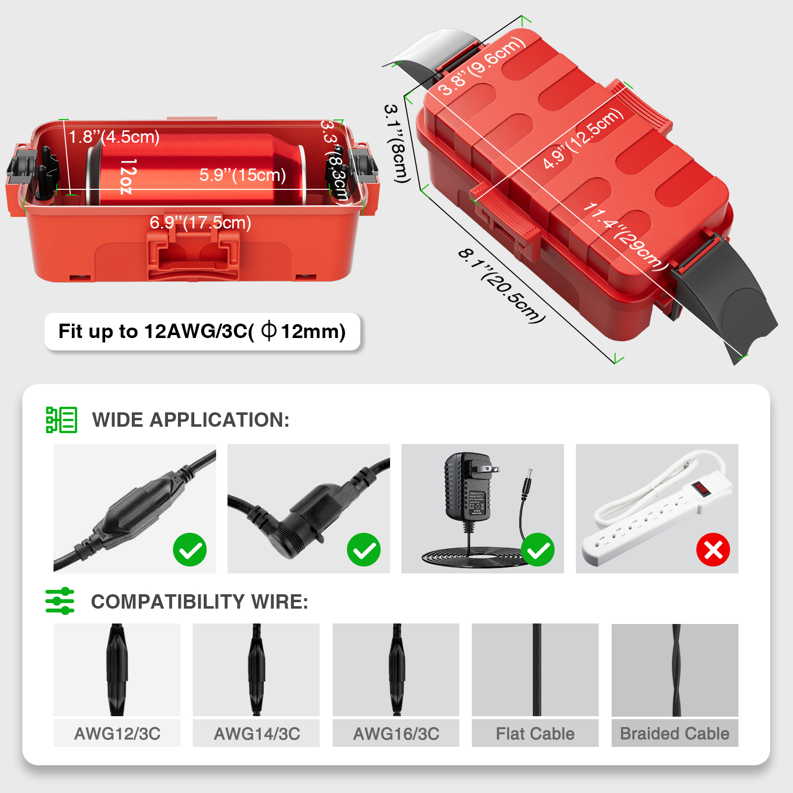 Weatherproof IP54 Outdoor Exte - Outdoor Power Box Cover recensie en prijs