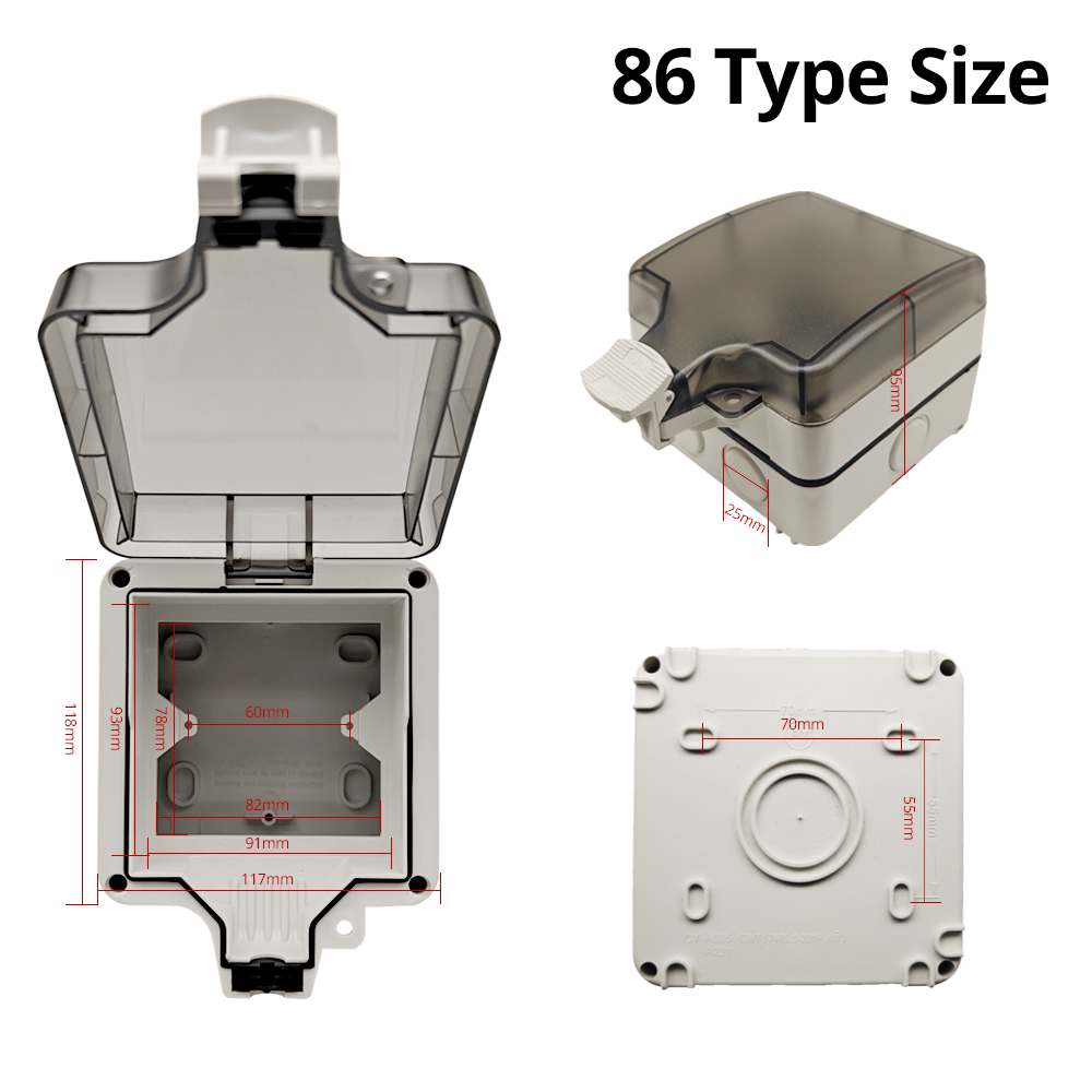 Wallpad IP66 Dustproof Waterpr - Outdoor Power Box Cover recensie en prijs