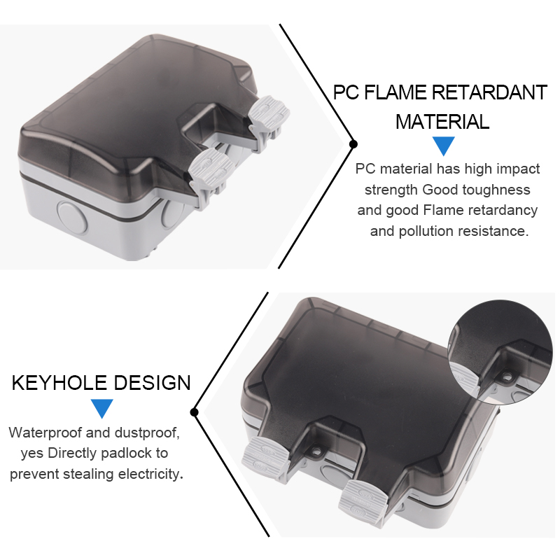 IP66 EU Germany Standard Water - Outdoor Power Box Cover recensie en prijs