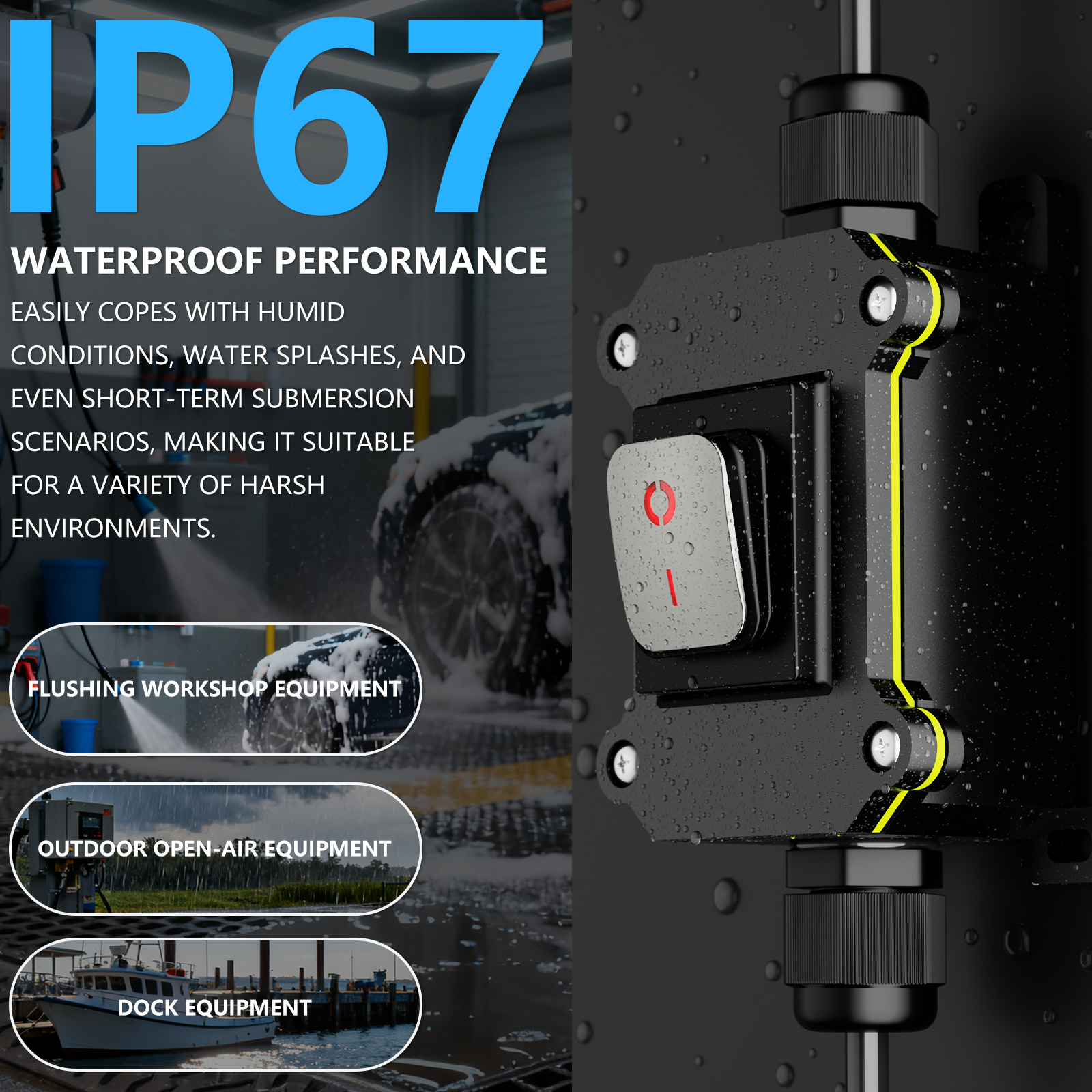 FILN 30A Waterproof Rocker Swi - Outdoor Power Box Cover recensie en prijs