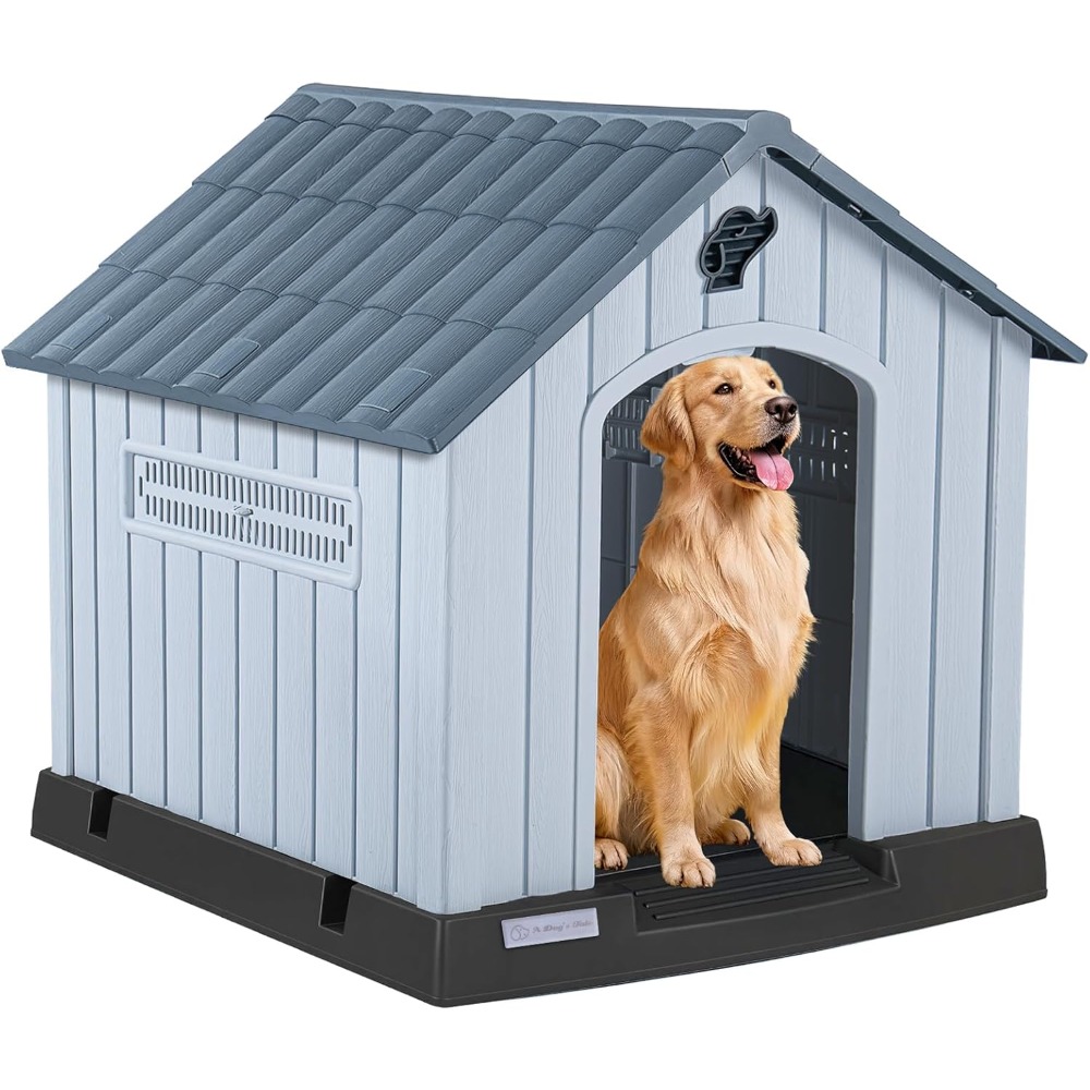 LEMBERI Large Plastic Dog Hous - Outdoor Power Vent recensie en prijs