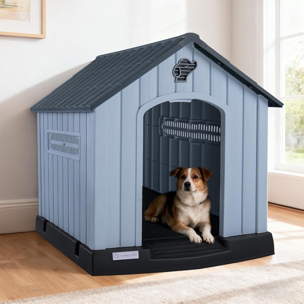 LEMBERI Large Plastic Dog Hous - Outdoor Power Vent recensie en prijs