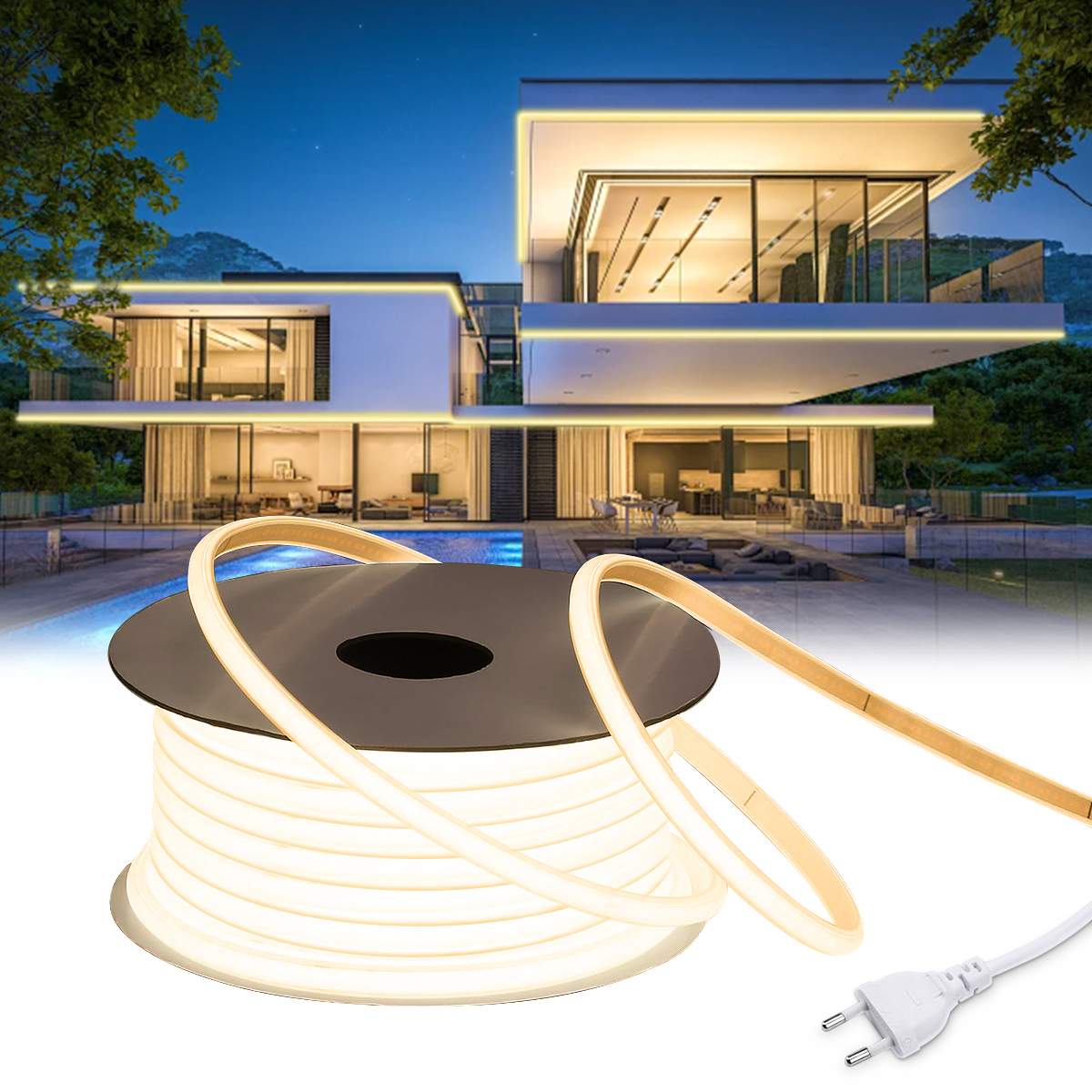 110V 220V Cob LED Tape Outdoor - Outdoor Power Strip Weatherproof recensie en prijs
