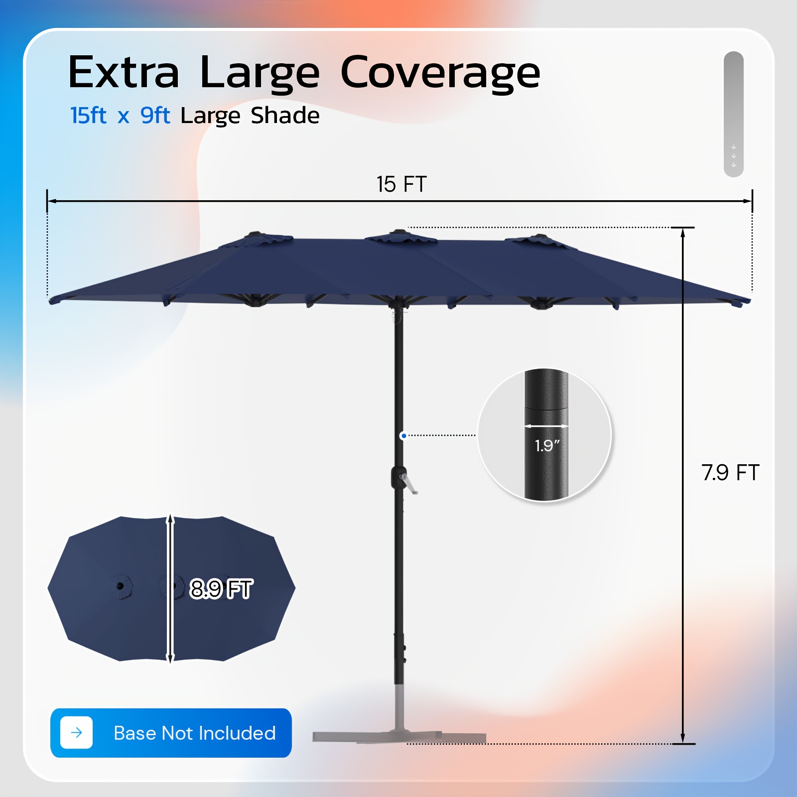 Large 15x9ft Double-Sided Outd - Outdoor Power Vent recensie en prijs