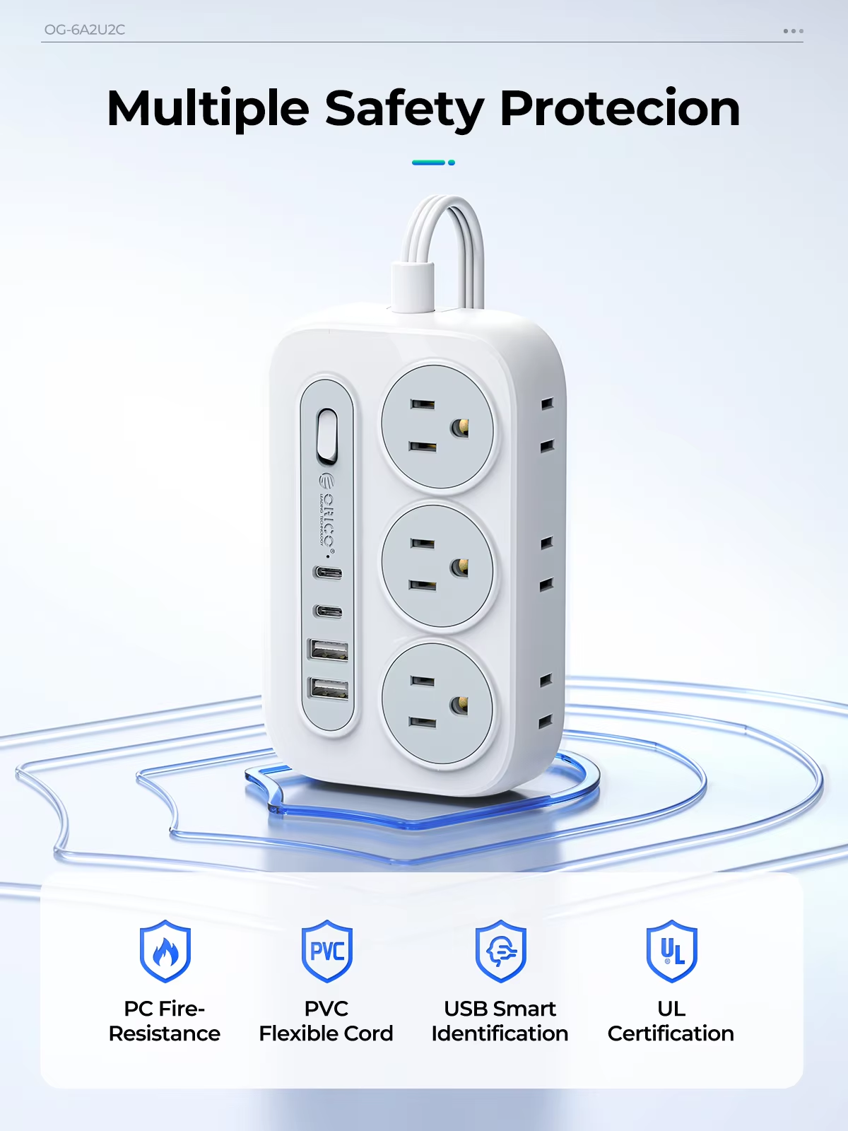 ORICO Power Strip 6 AC Outlets - Outdoor Power Adapter Usb recensie en prijs