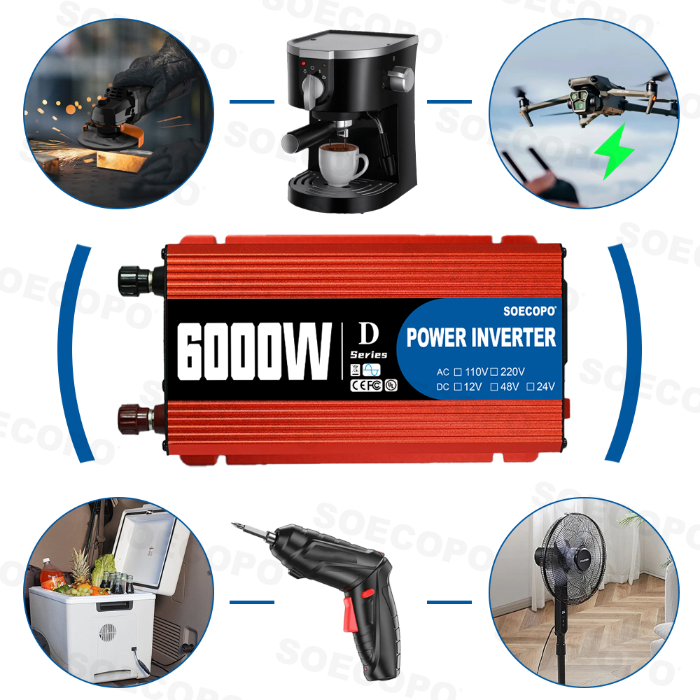 Smart Power Inverter 6000W-100 - Outdoor Power Supply 12V recensie en prijs