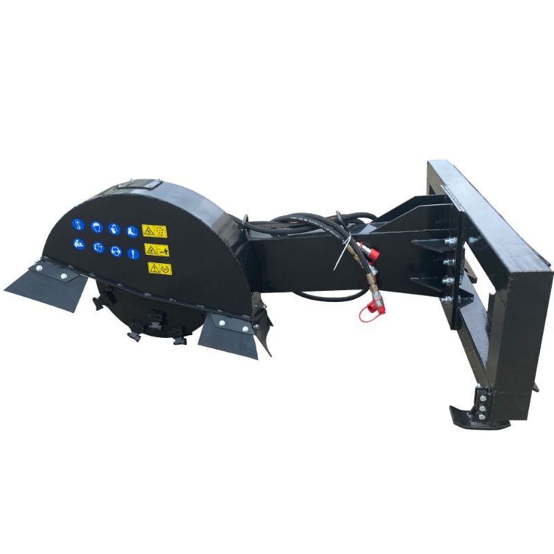 Stump grinder attached to a sk - Stump Grinder Attachment recensie en prijs
