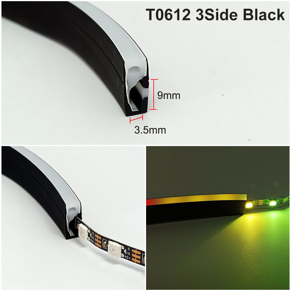 Black Silicone Tube LED Neon L - Outdoor Power Strip Weatherproof recensie en prijs