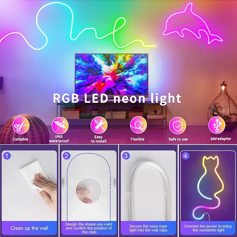 24V Addressable Neon Led Ribbo - Outdoor Power Strip Weatherproof recensie en prijs