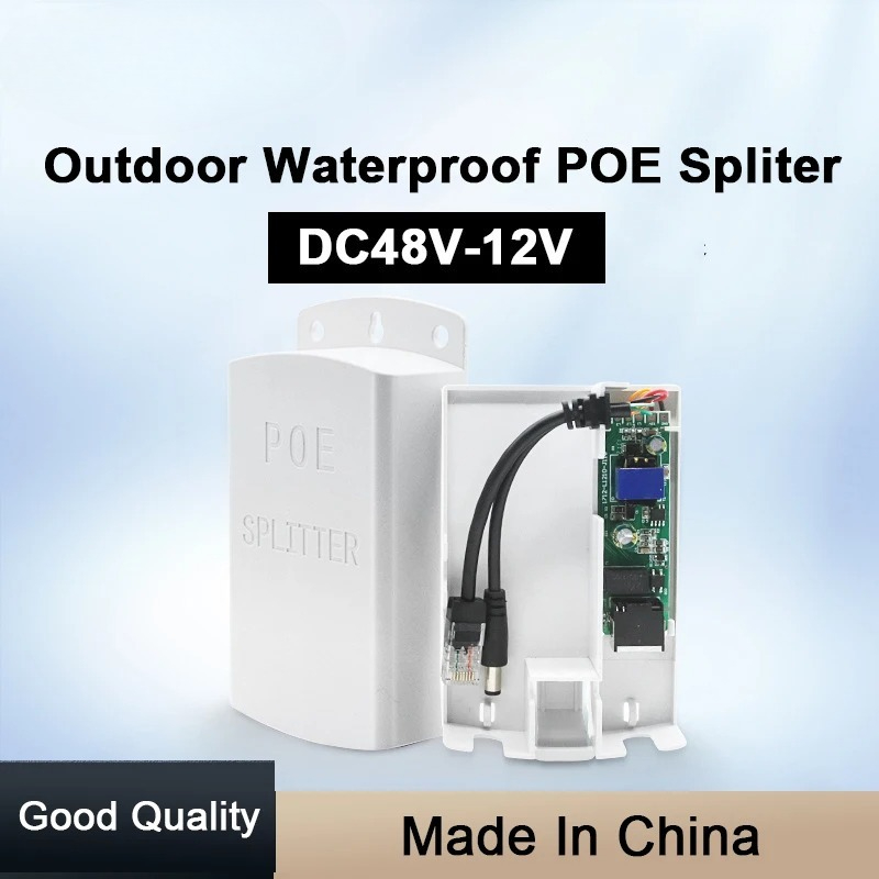 1PCS  POE Splitter 48V to 12V  - Outdoor Power Supply 12V recensie en prijs