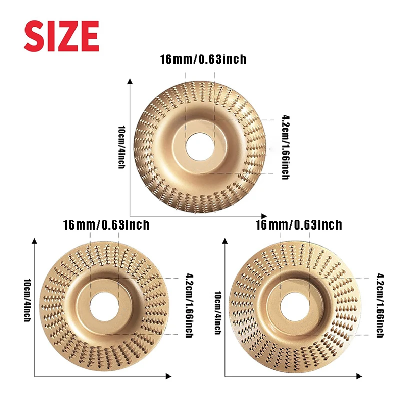 XMSJ 3PCS Wood Carving Disc fo - Stump Grinder Attachment recensie en prijs