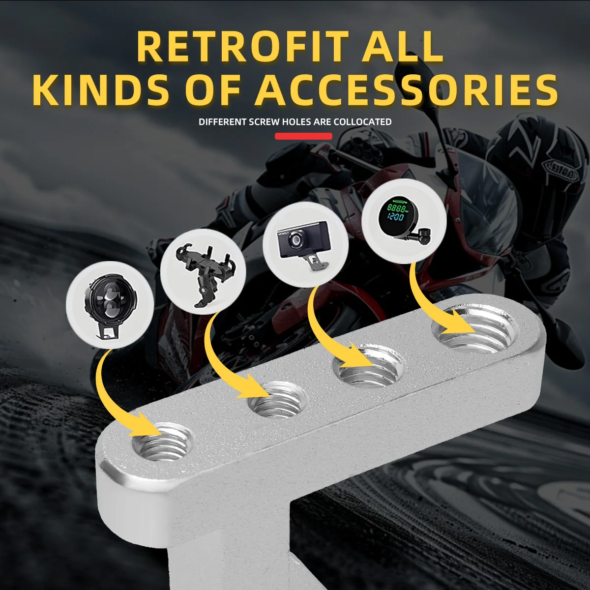 M5 M6 M8 Thread 4 Holes Motorc - Outdoor Power Products recensie en prijs