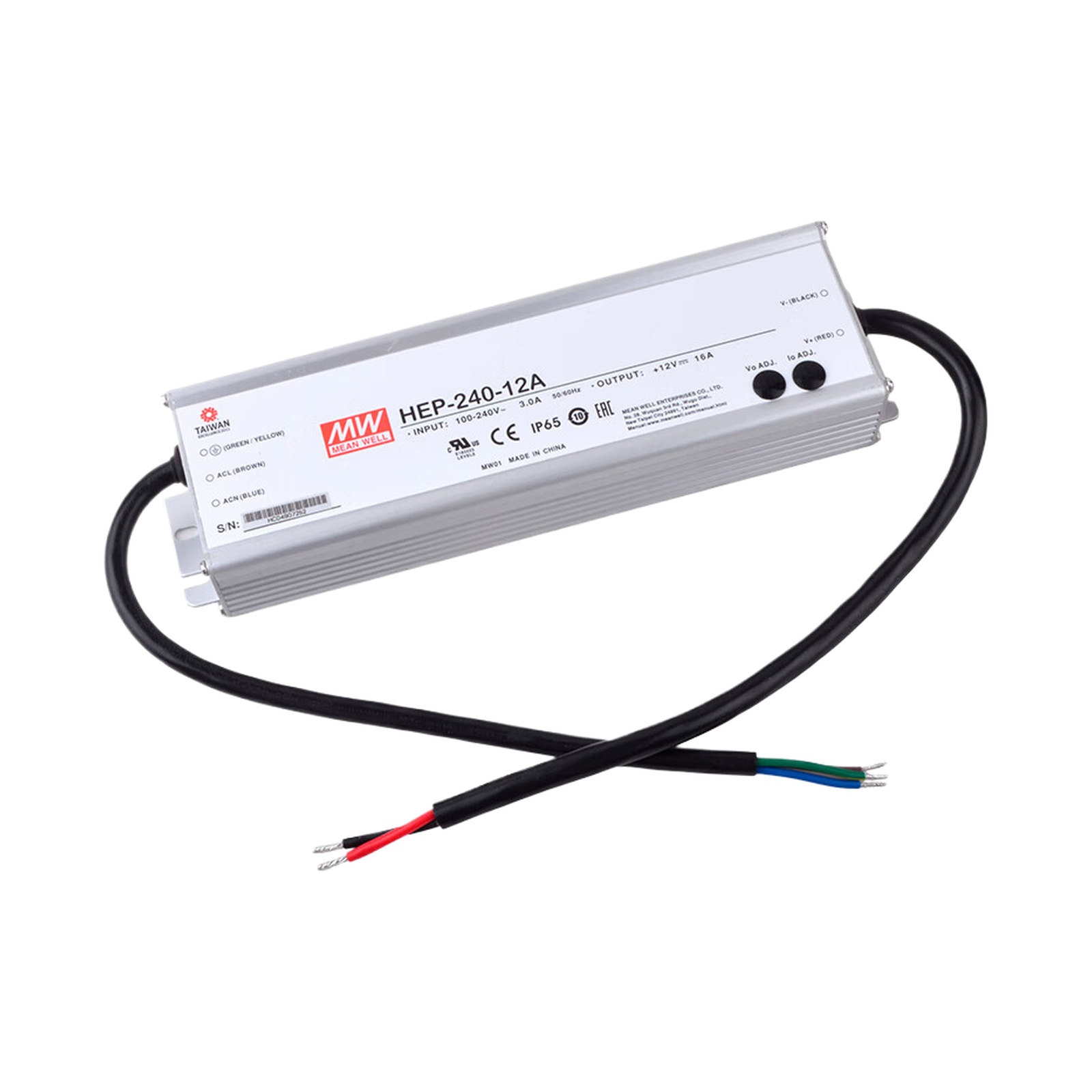 MEAN WELL HEP-240-12A, High Ef - Outdoor Power Supply 12V recensie en prijs