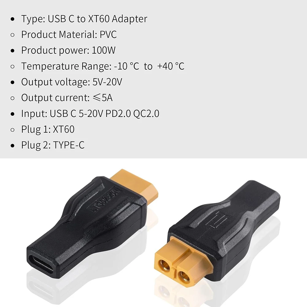 USB C to XT60 Adapter Converte - Outdoor Power Adapter Usb recensie en prijs