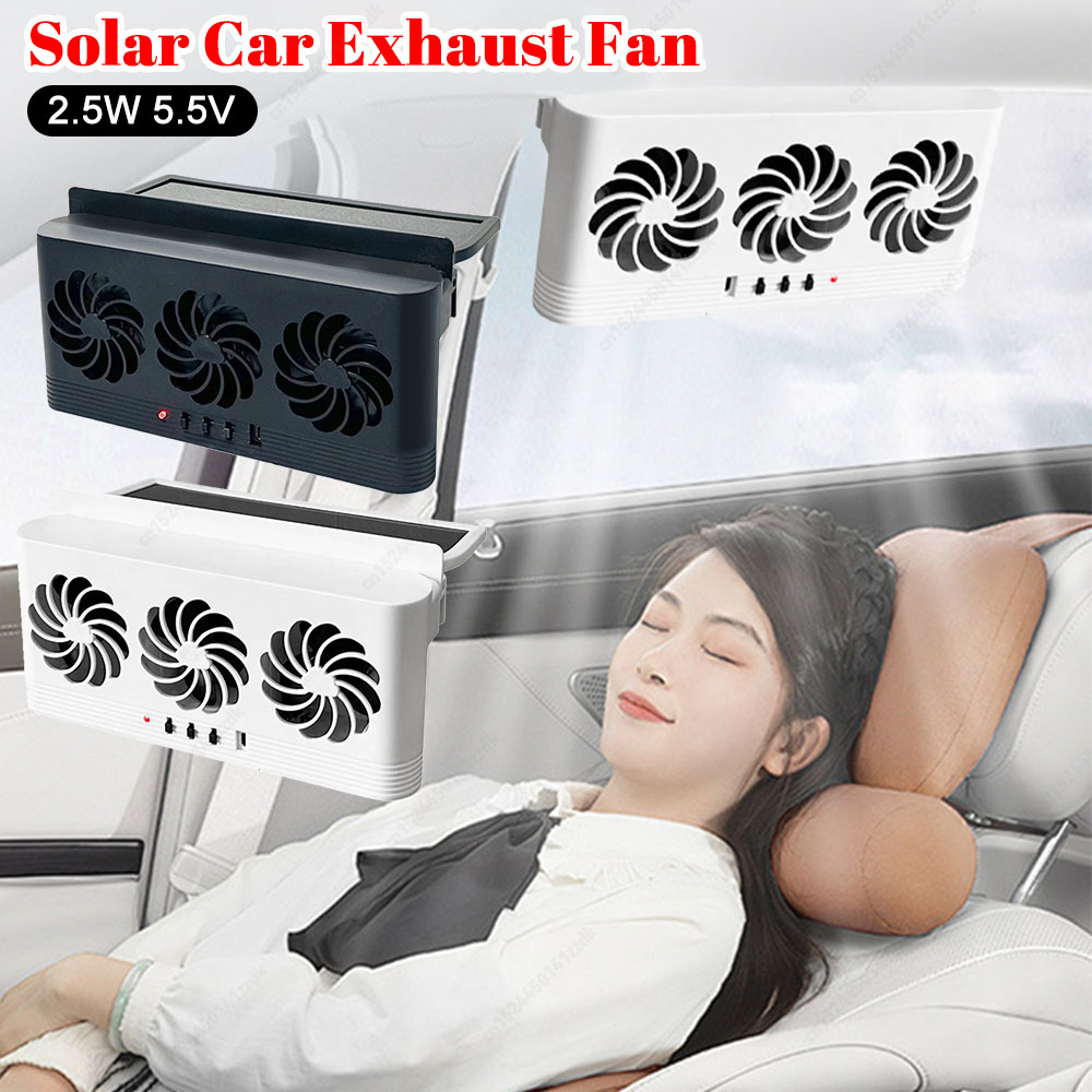 Solar Powered Car Exhaust Fan  - Outdoor Power Vent recensie en prijs