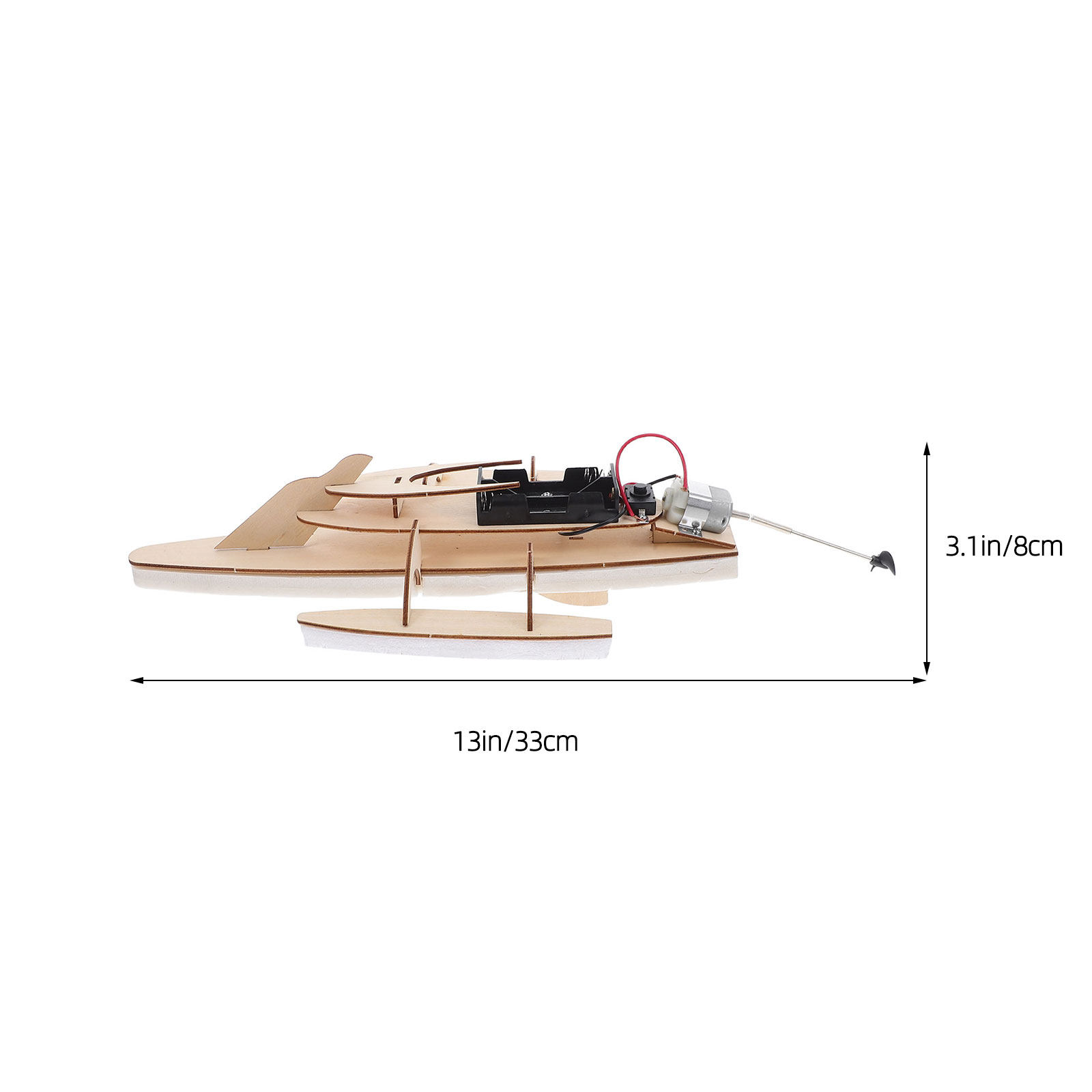 1Set DIY Wooden Trihull Sailbo - Outdoor Power Kit recensie en prijs