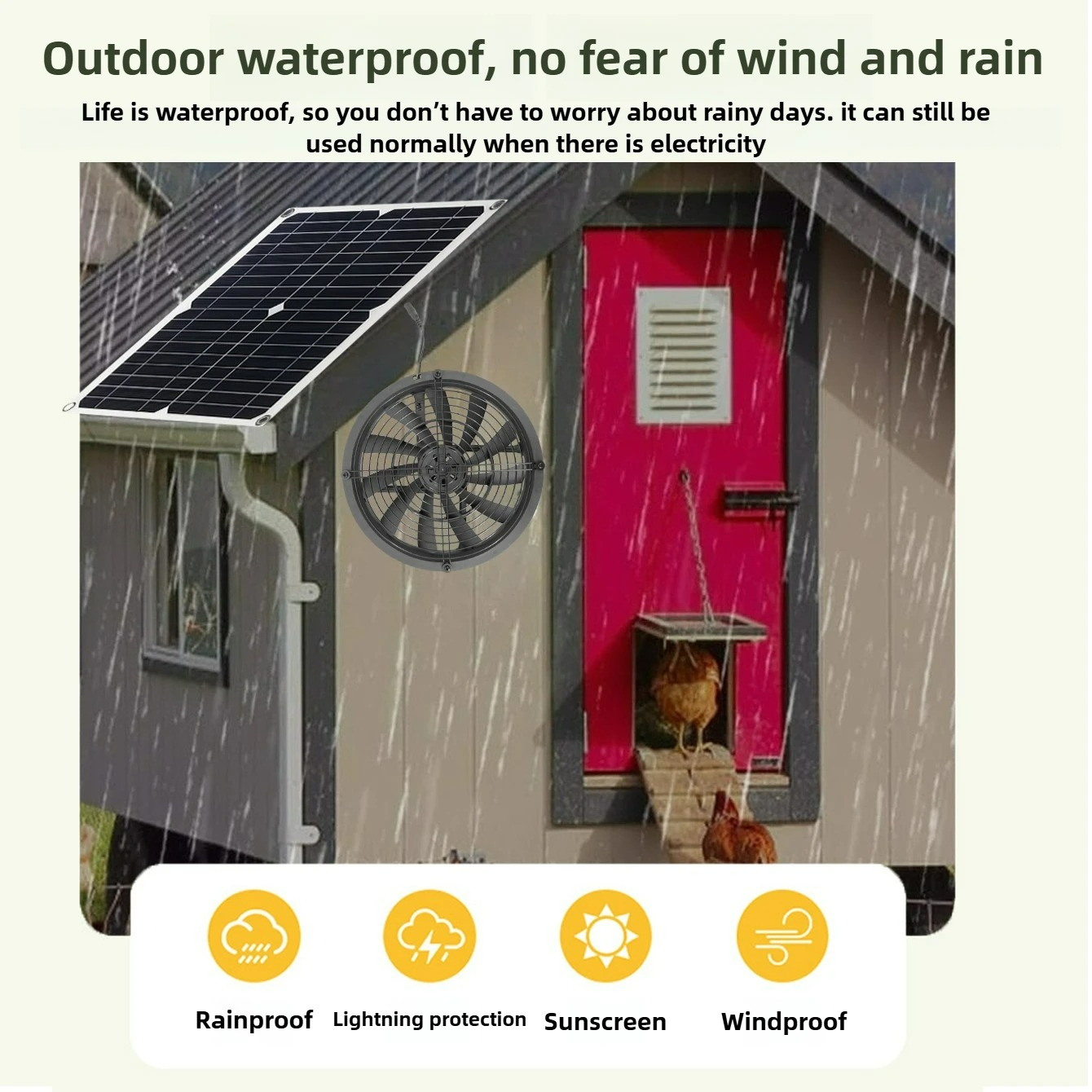 15-25W Self Powered Exhaust Fa - Outdoor Power Vent recensie en prijs
