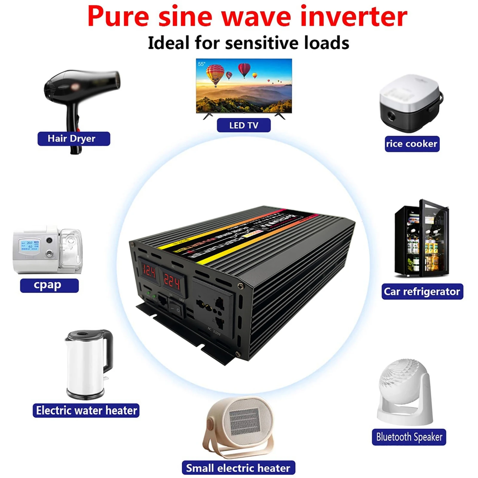 10000/12000W Pure Sine Wave In - Outdoor Power Supply 12V recensie en prijs