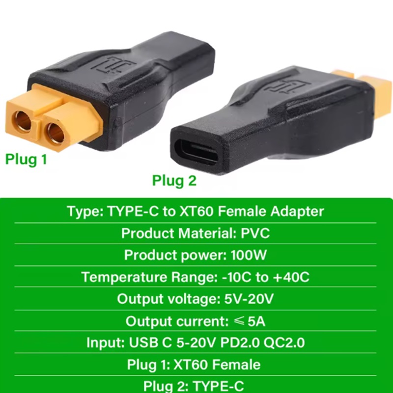 USB C Type C To XT60 Female Ad - Outdoor Power Adapter Usb recensie en prijs